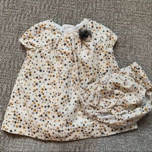 Zara Minis velvet star dress